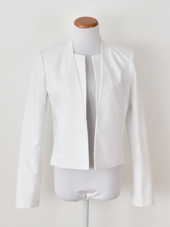 Calvin Klein Jackets & Blazers - Calvin Klein Open Front Blazer Jacket White - 8